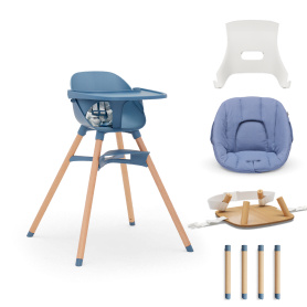 The Chair in Blueberry / 3-in-1 High Chair Kit