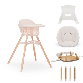 The Chair in Grapefruit / 3-in-1 High Chair Kit