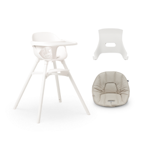 La chaise in Mono Coconut / High Chair + Infant Kit