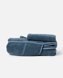 The Ribbed Hooded Towel + Bath Mitt