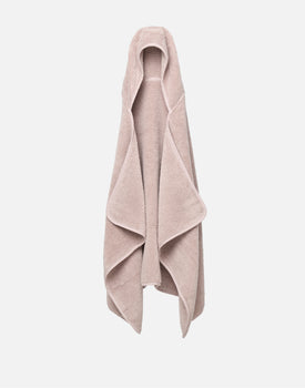 The Ribbed Hooded Towel in Rose