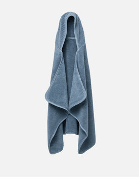 The Ribbed Hooded Towel in Slate